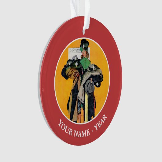 Hatcheck Girl Ornament (Vorderseite)