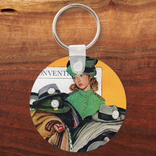 Hatcheck Girl Schlüsselanhänger (Vorderseite)
