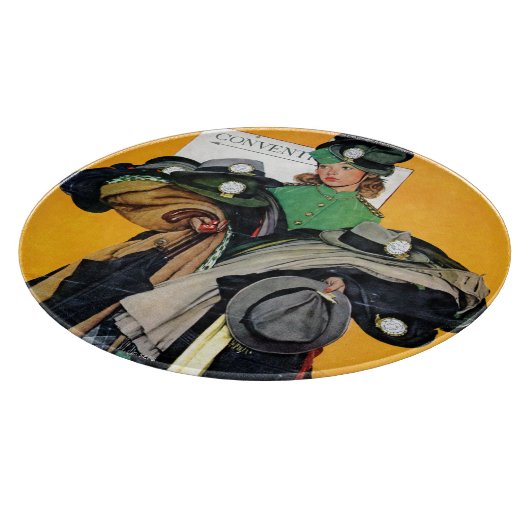 Hatcheck Girl Schneidebrett (Ecke)