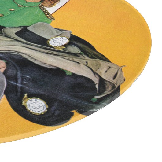 Hatcheck Girl Schneidebrett (Ecke)