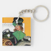 Hatcheck Mädchen Schlüsselanhänger (Rückseite)