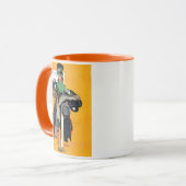 Hatcheck Mädchen Tasse (Vorderseite Links)