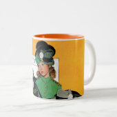 Hatcheck Mädchen Zweifarbige Tasse (VorderseiteRechts)