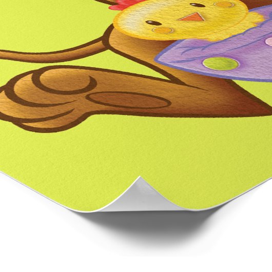 Hatched Easter Egg Poster (Ecke)