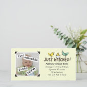 Hatched! Kinderankündigung Ankündigung (Stehend Vorderseite)