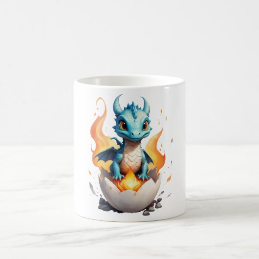 Hatchender Baby-Drache Fantasy Kaffeetasse (Mittel)
