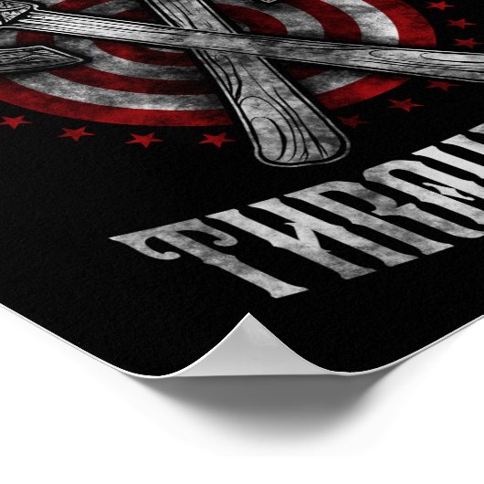 Hatchet Ax Throwing Bury Hatchets nicht Poster (Ecke)