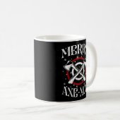 Hatchet Ax Throwing Lumberjack Logger Merry Kaffeetasse (VorderseiteRechts)