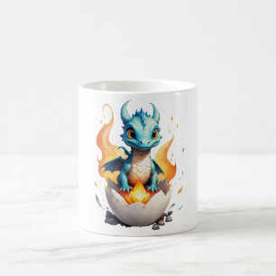 Hatching Baby Dragon Fantasy Kaffeetasse