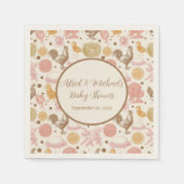 Hatching Bald Chicken Girl Baby Dusche Serviette (Vorderseite)