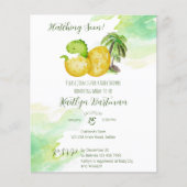 Hatching bald grünes Baby Dinosaurier Budget Einla (Vorderseite)