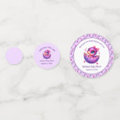 "Hatching bald" Niedliche Dinosaur Baby-Dusche Konfetti (Vorderseiten)