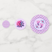 "Hatching bald" Niedliche Dinosaur Baby-Dusche Konfetti (Rückseiten)