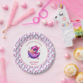 "Hatching bald" Niedliche Dinosaur Baby-Dusche Pappteller (Party)