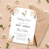 Hatching Bald Spring Chicken Baby Dusche Einladung