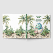 Hatching Balon Niedlich Dinosaur Gästebuch (Voll)