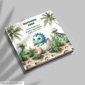 Hatching Balon Niedlich Dinosaur Gästebuch