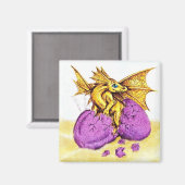 Hatching Bronze Dragon Magnet (Vorderseite/Rückseite)