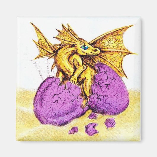 Hatching Bronze Dragon Magnet (Vorne)