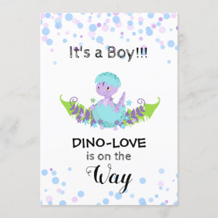 *~* Hatching Dinosaur Baby Boy Shower Einladung
