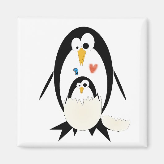 Hatching Pinguin Magnet (Vorne)