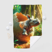 Hatching Rhino Golfhandtuch (Insitu)