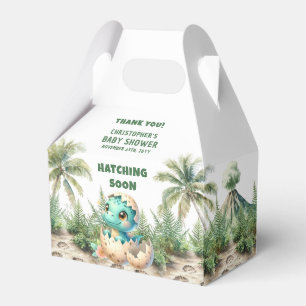 Hatching Soon Baby Shower Dinosaur Gefallen Box Geschenkschachtel