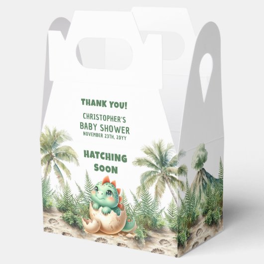 Hatching Soon Boy Baby Gevor Box Personalisiert Geschenkschachtel (Geöffnet)