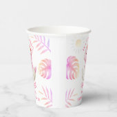 Hatching Soon Dinosaur Baby Shower Girl Pink Pappbecher (Rechts)