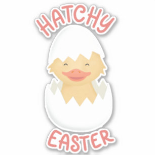 Hatchy Oaster niedliche Bruchküken Aufkleber