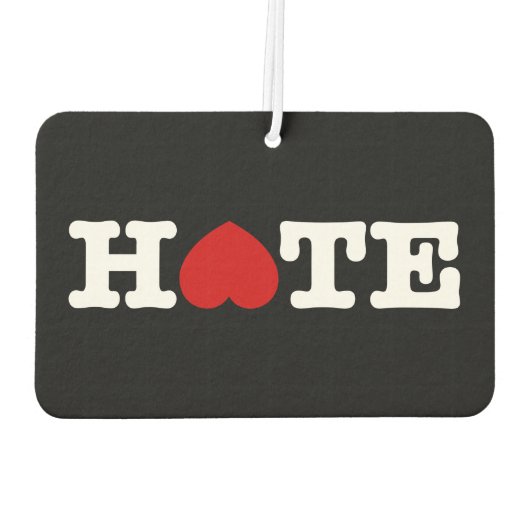 HATE AIR FRESHENER AUTOLUFTERFRISCHER (Rückseite)