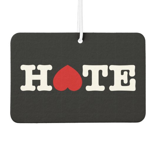 HATE AIR FRESHENER AUTOLUFTERFRISCHER (Vorderseite)