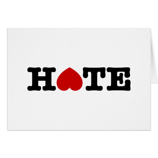 HATE CARD (Vorderseite (Horizontal))