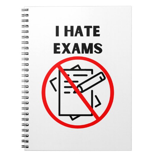 Hate Exams Notizblock (Vorderseite)