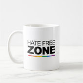 HATE FREE ZONE KAFFEETASSE (Links)