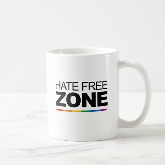 HATE FREE ZONE KAFFEETASSE (Rechts)