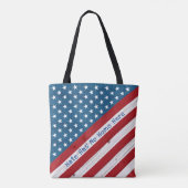 Hate hat keine Zuhause hier USA Patriotic Rustikal Tasche (Rückseite)
