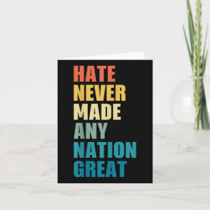 Hate hat nie eine Nation großen Anti-Trump 2020 E Karte