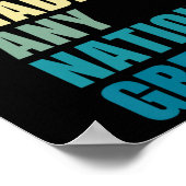 Hate hat nie eine Nation großen Anti-Trump 2020 E Poster (Ecke)