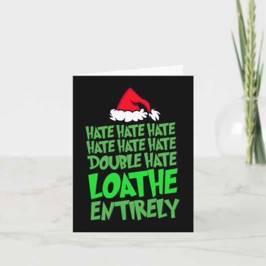 Hate Hate doppelten Hass verabscheuen ganz Spaß Ch Karte (Vorderseite)