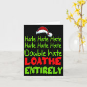 Hate Hate Double Hate Loathe Entirely Funny Christ Karte (Gelbe Blume)
