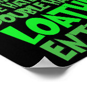 Hate Hate Double Hate Loathe ganz Spaß Christma Poster (Ecke)