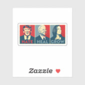 Hate Heal Grow Aufkleber (Blatt)