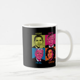 Hate Heal Grow Kamala Harris Cat Ladys for Preside Kaffeetasse