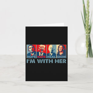 Hate Heal Stimmabgabe für 2024 Präsident Kamala Ha Karte