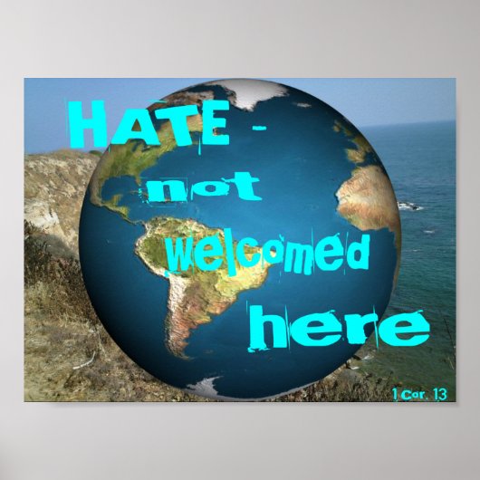 HATE - hier nicht begrüßt Poster (Vorne)