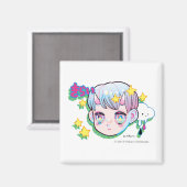 Hate (Kirai) 2 Zoll Square Magnet (Vorderseite/Rückseite)