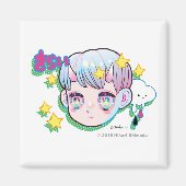 Hate (Kirai) 2 Zoll Square Magnet (Vorne)