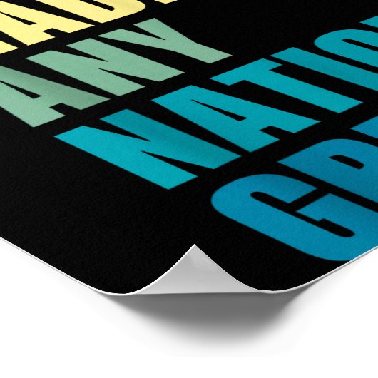 Hate Never Made Any Nation Great Anti-trump 2020 E Poster (Ecke)