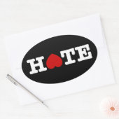 HATE OVAL STICKER (Umschlag)